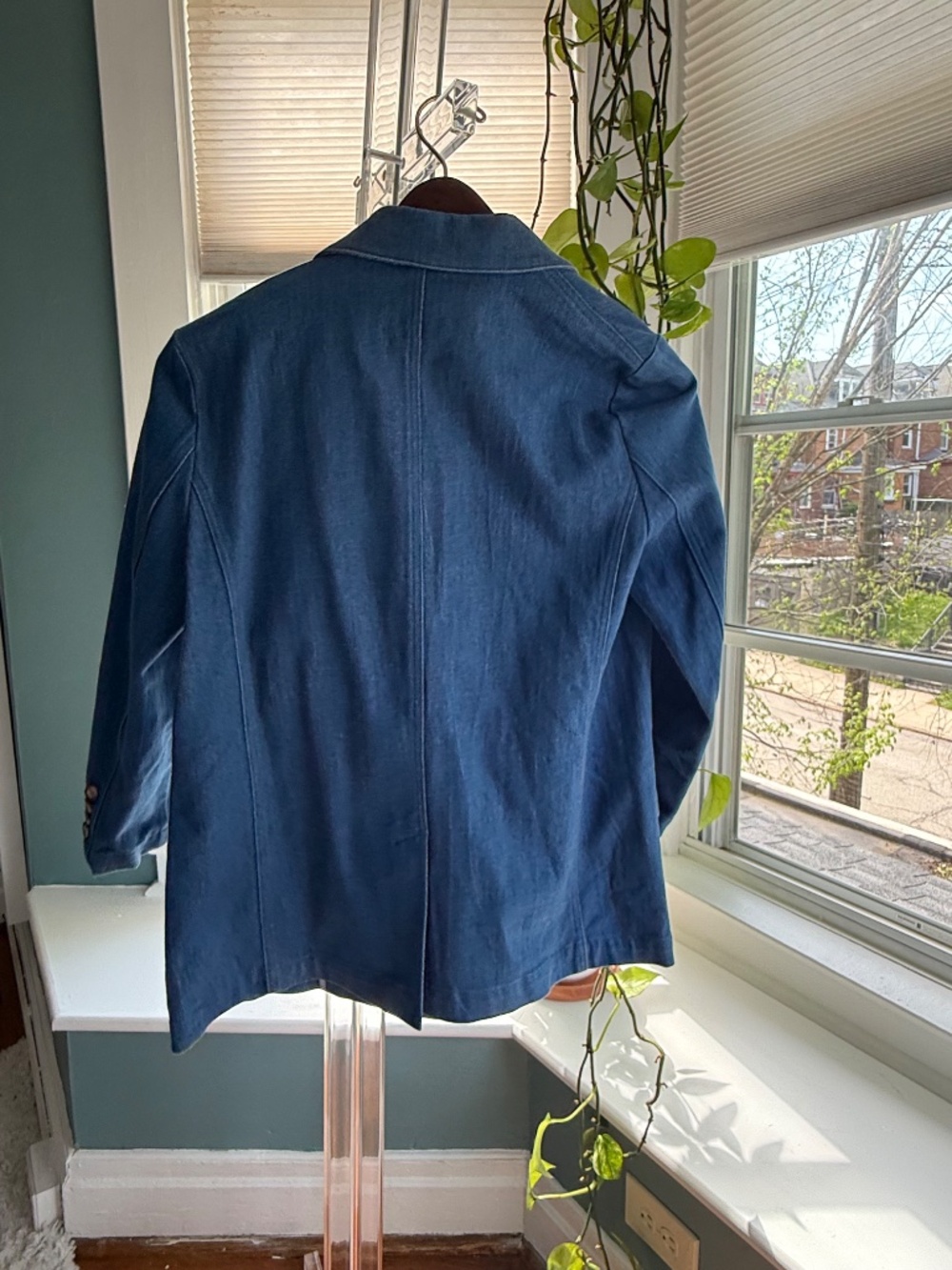 Sezane Denim Blazer Size 38 - Picture 2 of 3